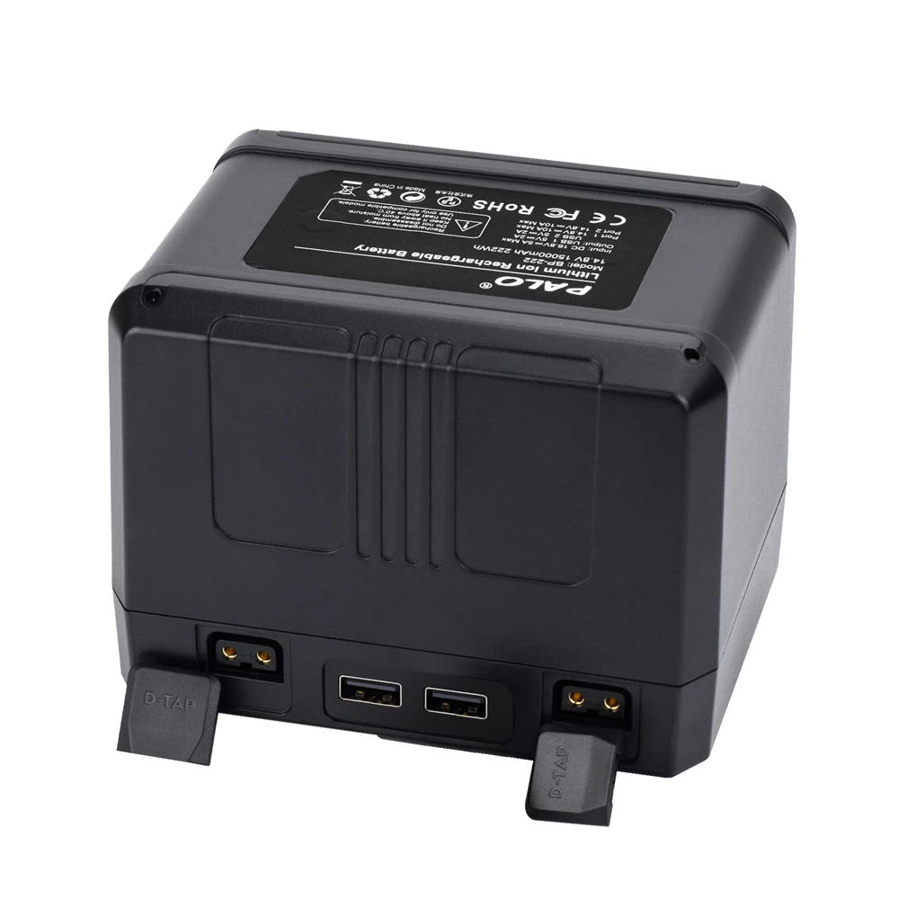 Bateria de montagem em v BP-185 BP-222 para sony v-lock hdcam xdcam baterias filmadora transmissão led luz de vídeo blackmagic ursa mini pro