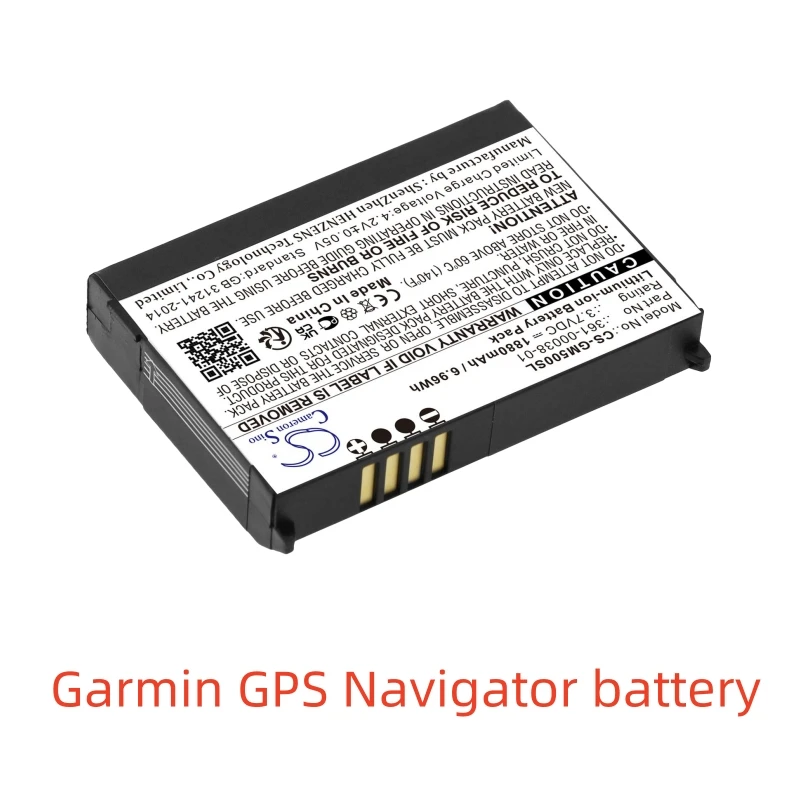 بطارية ليثيوم أيون قابلة لإعادة الشحن لجهاز Garmin GPS Navigator، 3.7 فولت، 1880 مللي أمبير، Nuvi 500 510 550، Zumo 220 600 650 660LM
