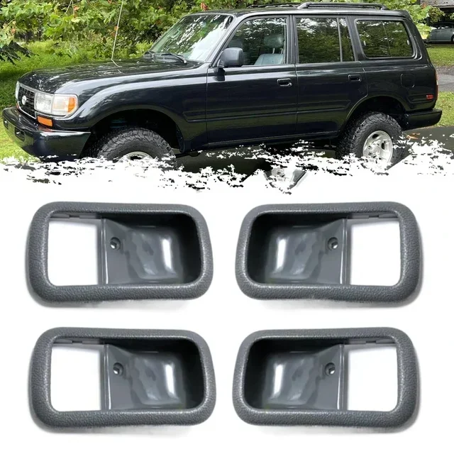 For Toyota Land Cruiser Lexus LX450 1991-1997 Car Inner Door Handle Bezel Front Rear SET 69277-60010-03 69278-60010-03