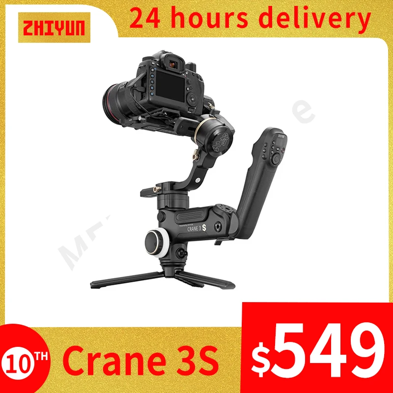 Zhiyun CRANE 3S Handheld Gimbal Camera Stabilizer 3-axis Support 6.5KG DSLR Camcorder Video Cameras for Nikon Canon