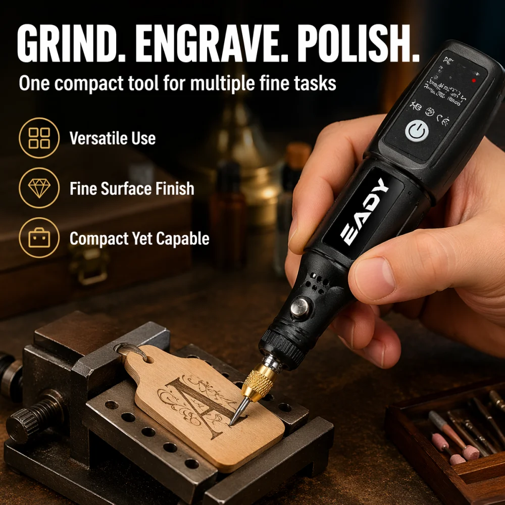 Cordless Mini Electric Drill Rotary Tool – USB Rechargeable Engraving Pen for Polishing, Grinding, Carving – Handheld Dremel view 5