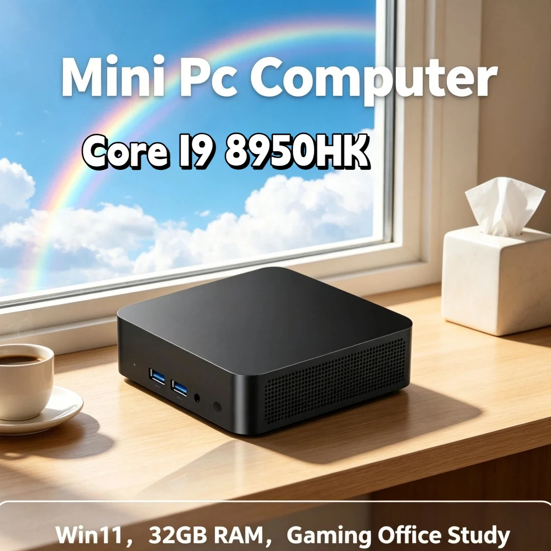 

Core I9 8950HK Mini Desktop PC Reliable Quality Win11 4K HD Display 32GB RAM 1TB/2TB SSD WIFI 6 3 Years Warranty