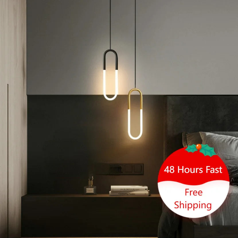 

Led Pendant Light for Bedroom Bedside Hanging Lamp Kitchen Island Restaurant Shop Home Decor Chandeliers Bathroom Modern Lustre