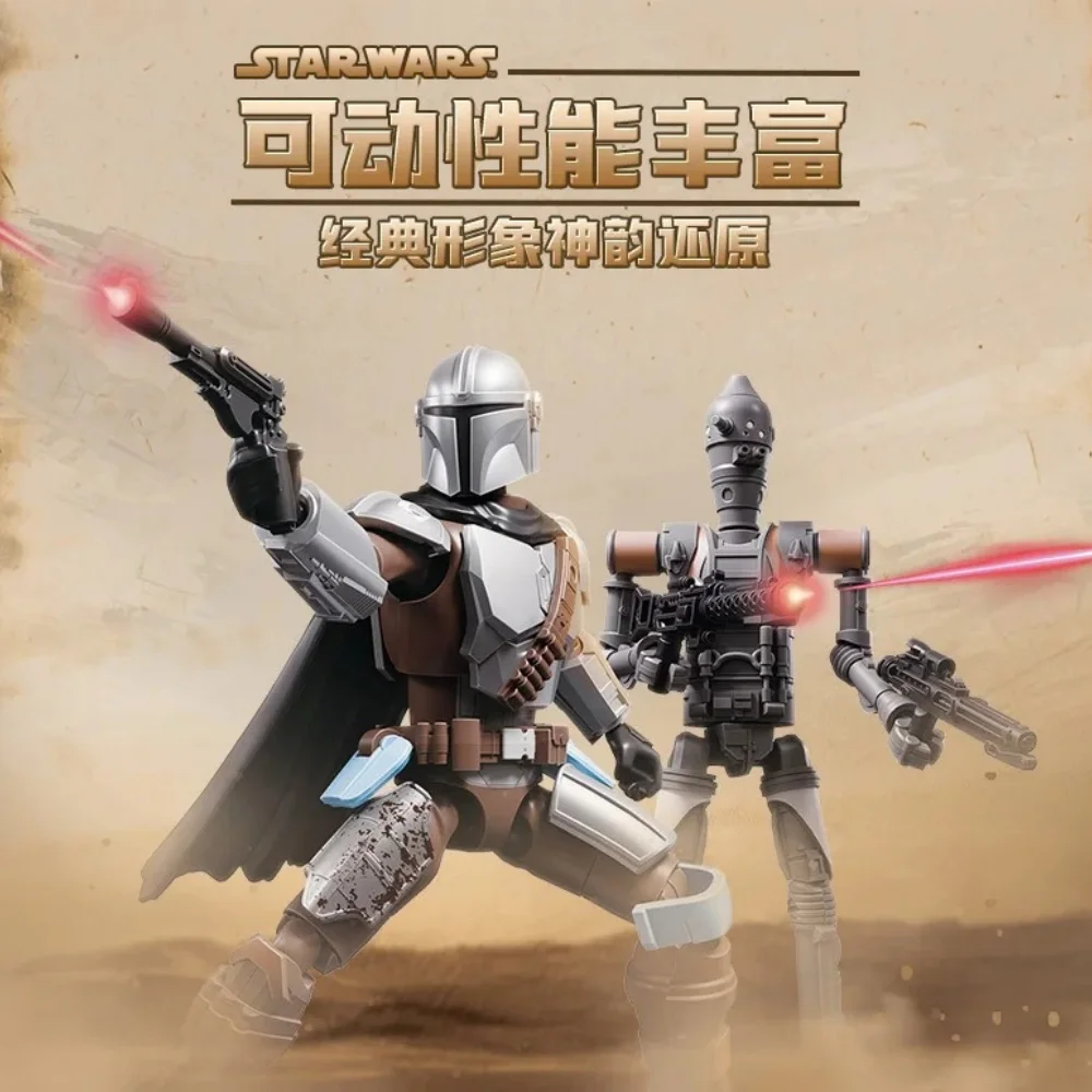 Nuevos BLOKEES Original Mandalorian GV01 Star Wars juguete Djarin Mando Grogu Yoda Boba Fett Imperial Stormtrooper figura de acción regalo