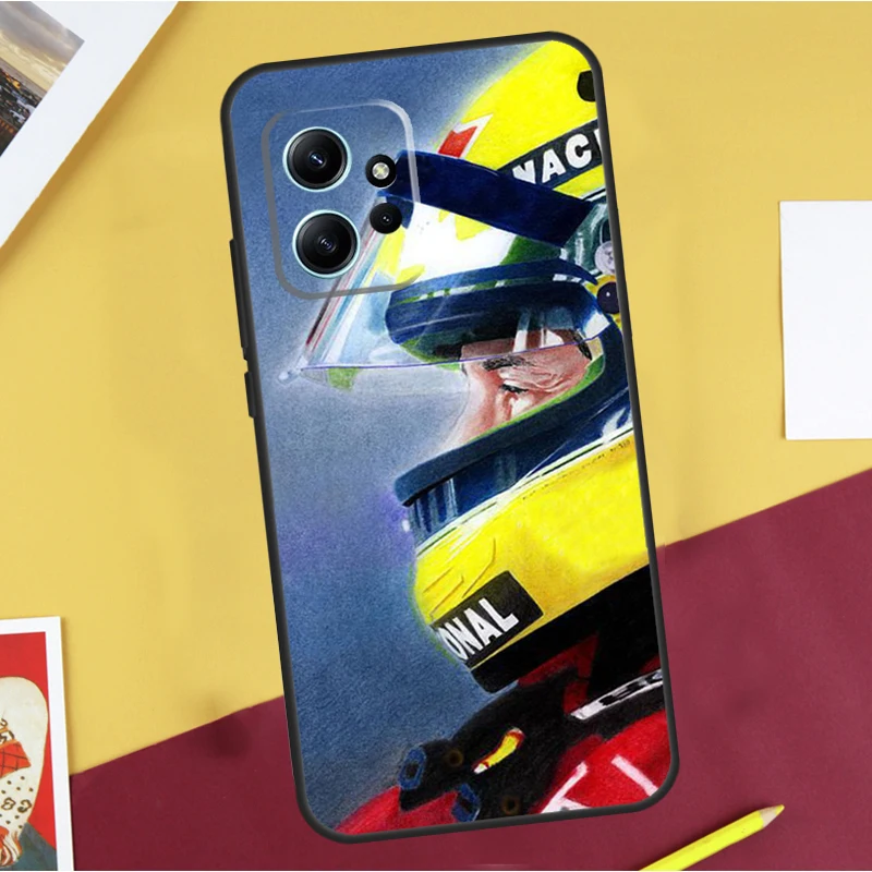 Ayrton Senna Painting Case For Xiaomi Redmi 12C 10C 9C 10A 9A Redmi Note 8 9 10 12 Pro 9S 10S 11S 12S Back Cover
