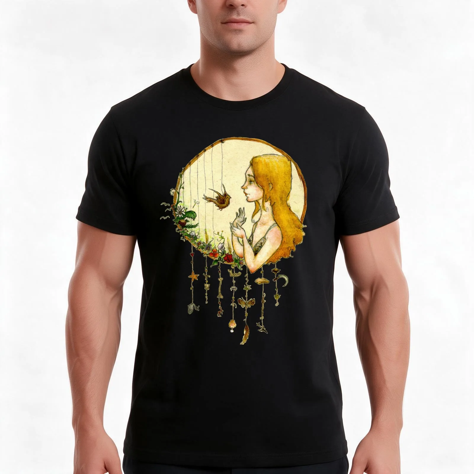 Joanna Newsom - Ys Dreamcatcher T-Shirt, Summer Casual Cotton Tee, Oversized Streetwear Tops, Vintage Graphic Print, 100% Cotton