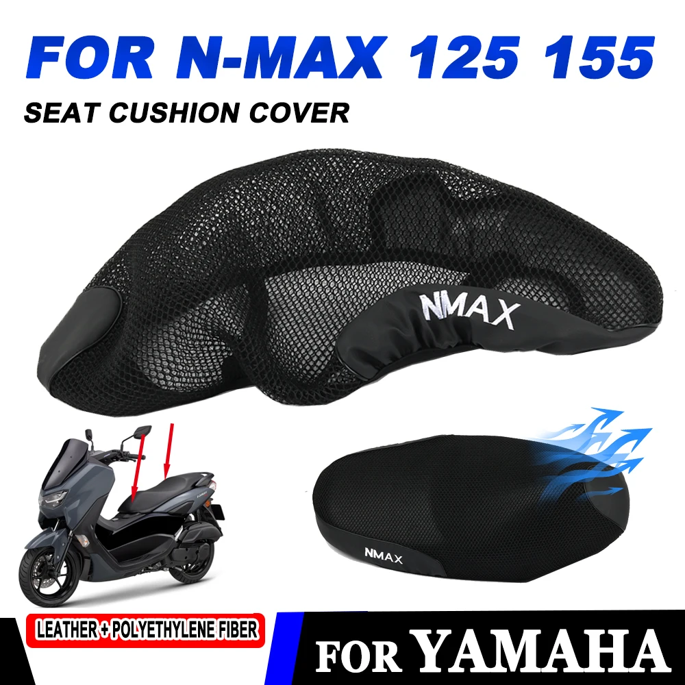 For Yamaha N-MAX NMAX 155 125 NMAX155 NMAX125 Motorcycle Seat Cushion Heat Insulation Breathable Mesh Seat Cover Protector Case