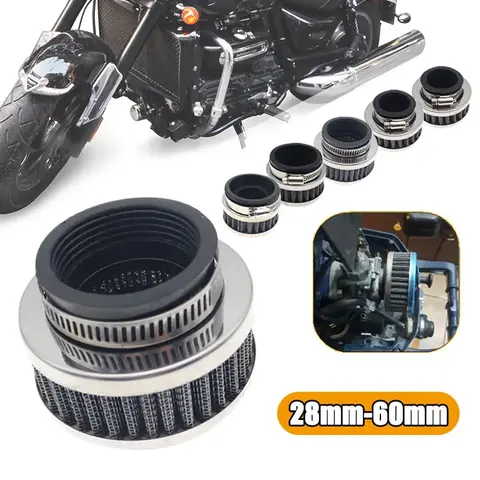 Universele 28mm-60mm Luchtfilterreiniger Motorfiets ATV Pit Crossmotor Luchtfilter Inlaatfilter voor Honda Kawasaki Yamaha Moto