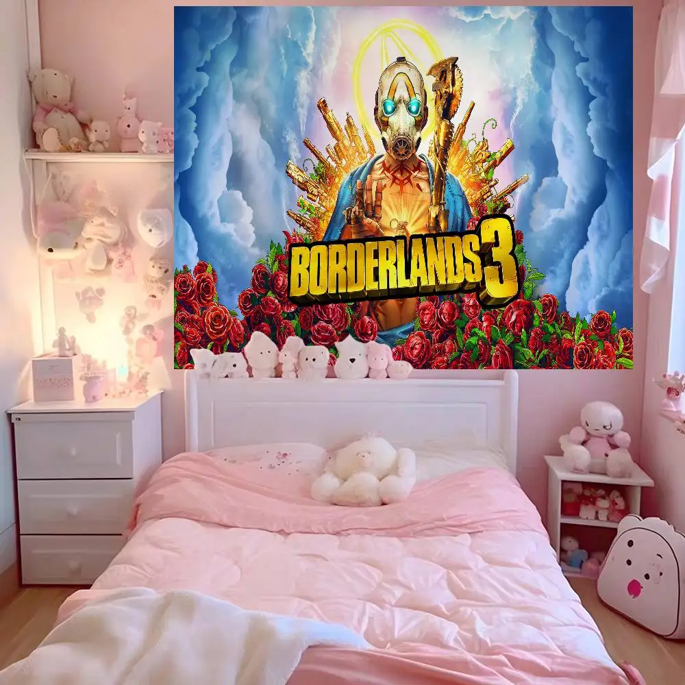 لعبة B-borderlands-s 3 نسيج ملون للتعليق على الحائط التارو الهبي سجاد الحائط النوم جدار ديكور فني