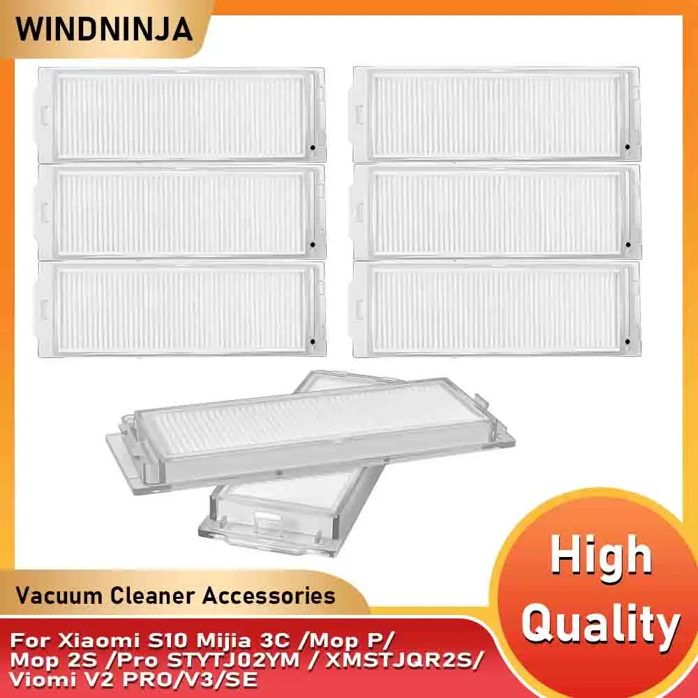 Hepa Filter For Xiaomi S10 Mijia 3C /Mop P/Mop 2S /Pro STYTJ02YM / XMSTJQR2S/Viomi V2 PRO/V3/SE Robot Cleaner Accessories