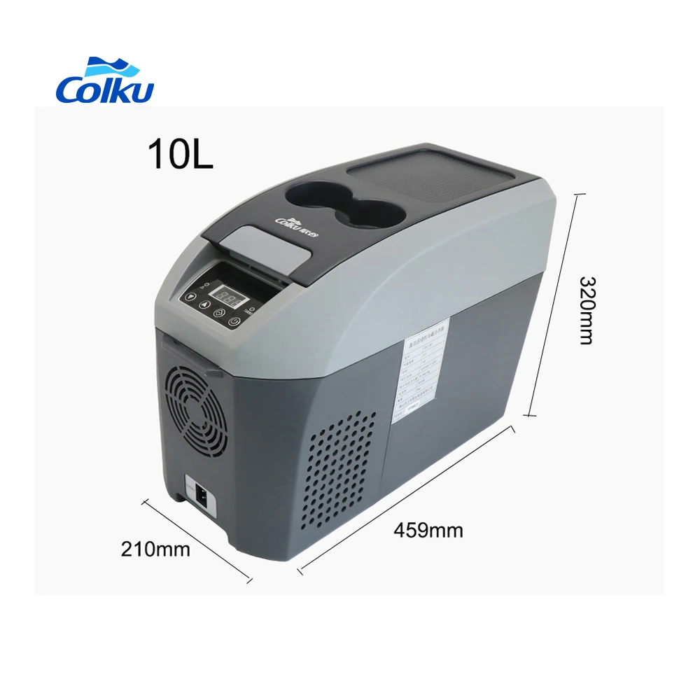 10L Portable MPV Armrest Car Refrigerator Refrigerator with Digital Display Center Console Car Refrigerator DC-10F