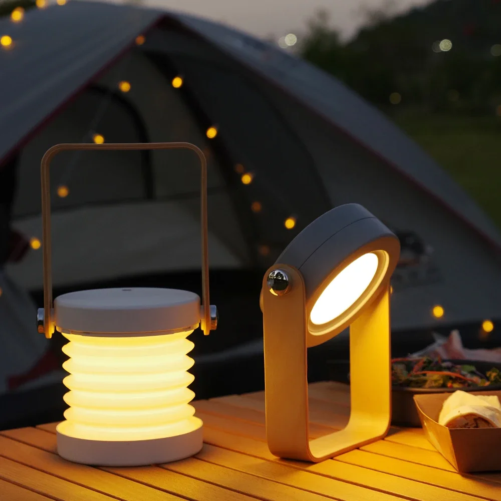 Rechargeable Lithium Battery Operated Portable Led Camping Lights Outdoor Rechargeable Collapsible Lantern Lamps for Camping 80