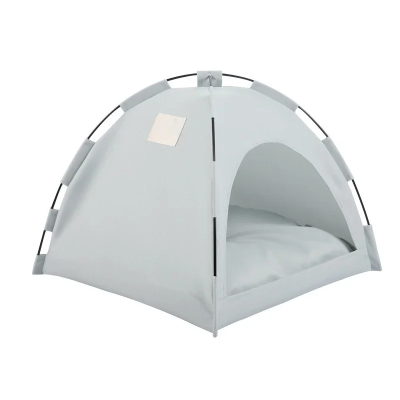 Summer cooling mat outdoor pet nest tent breathable foldable solid color simple pet cage