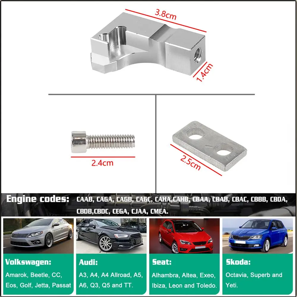 For Volkswagen 2.0 TDI CR Inlet Aluminium Manifold Flap V157 Actuator Motor Kit 03L129711E P2015 Intake Manifold Repair Bracket