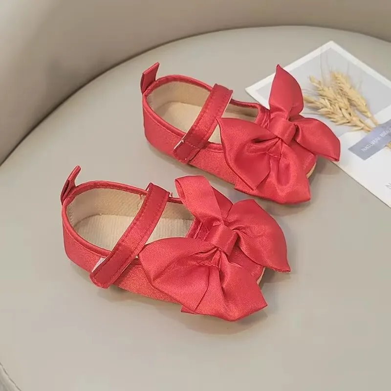 أحذية ماري جين مناسبة للربيع والخريف من القماش الناعم للفتيات الصغيرات من عمر 0 إلى 3 أشهر، تتميز بمادة البولي يوريثان والتصميم #6