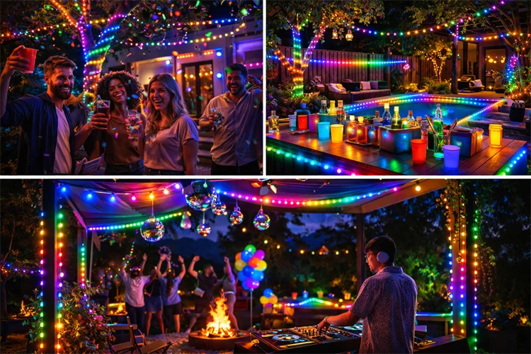 5V WS2811 WS2812 3PIN cleari Wire LED String Lights Dream Color RGBIC Addressable Individually Fairy Light Seed Pixels Light