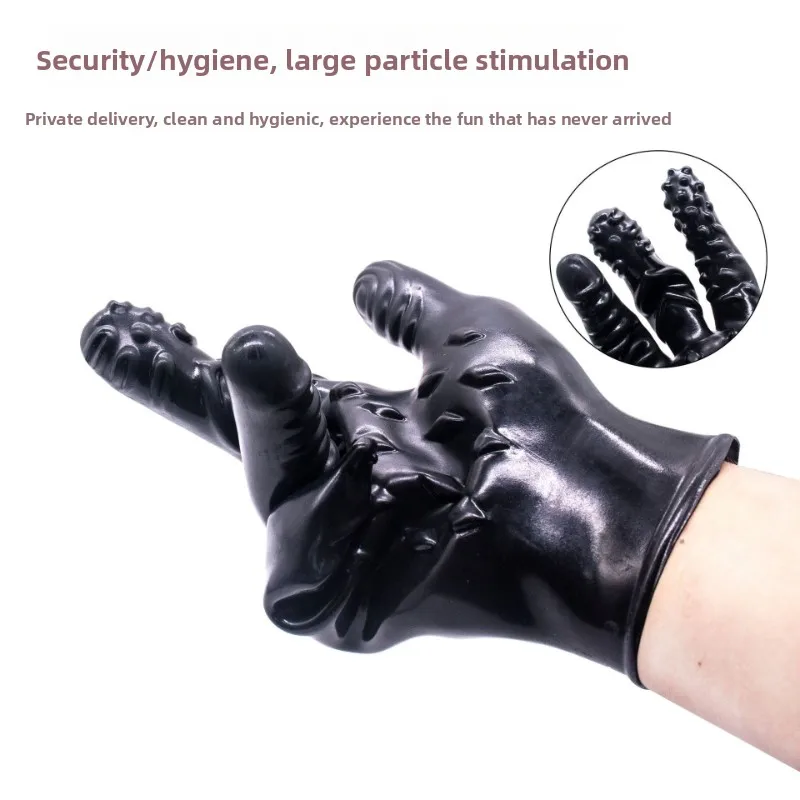 قفازات تدليك يمزح النخيل الجنس ماجيك النشوة للجنسين الاستمناء G-بقعة الخيوط قفازات الجنس ToysSex المنتجات