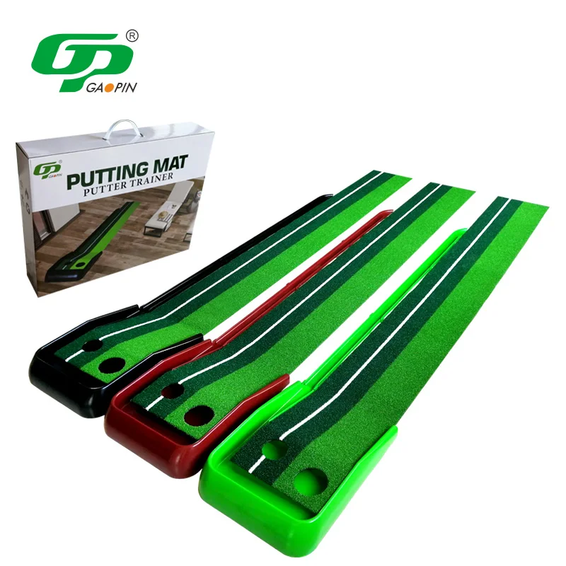 

Perfect Golf Training Set Custom Golf Putting Mat Portable Golf Practice Mat With Auto Ball Return System For Home Office Backya