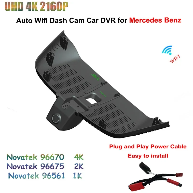 

4K Car DVR For Mercedes Benz Metris V300 2025 UHD 2160P 2K WIFI 24H Dedicated Video Recorder Dash Cam Camera Driving Recorder