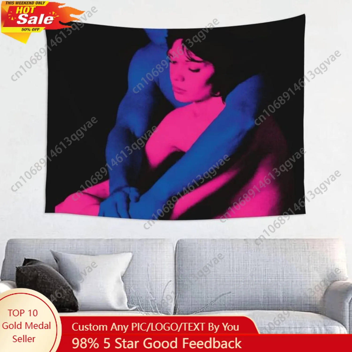 

Tv Girl Who Really Cares Tapestry Wall Hanging Banner Vintage Aesthetic College Dorm Wall Art Flag Custom Decoration