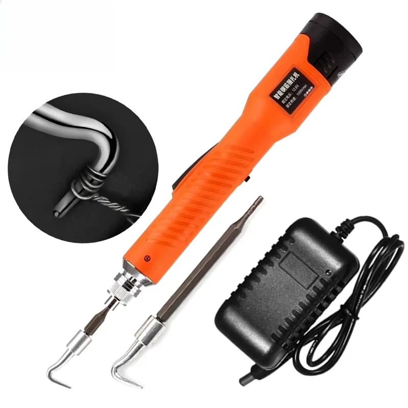 1 Set Hand Held Steel Machine Rebar Tier Binding Machine 6000mAh Automatic Rebar Tying Machine Cordless Wire Lithium Battery