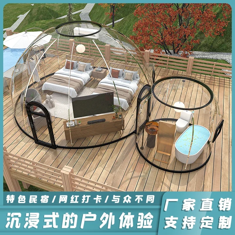 PC Star Room Internet Celebrity Restaurant Bubble House Outdoor Homestay Transparent tent glass sun room scenic villa hotel