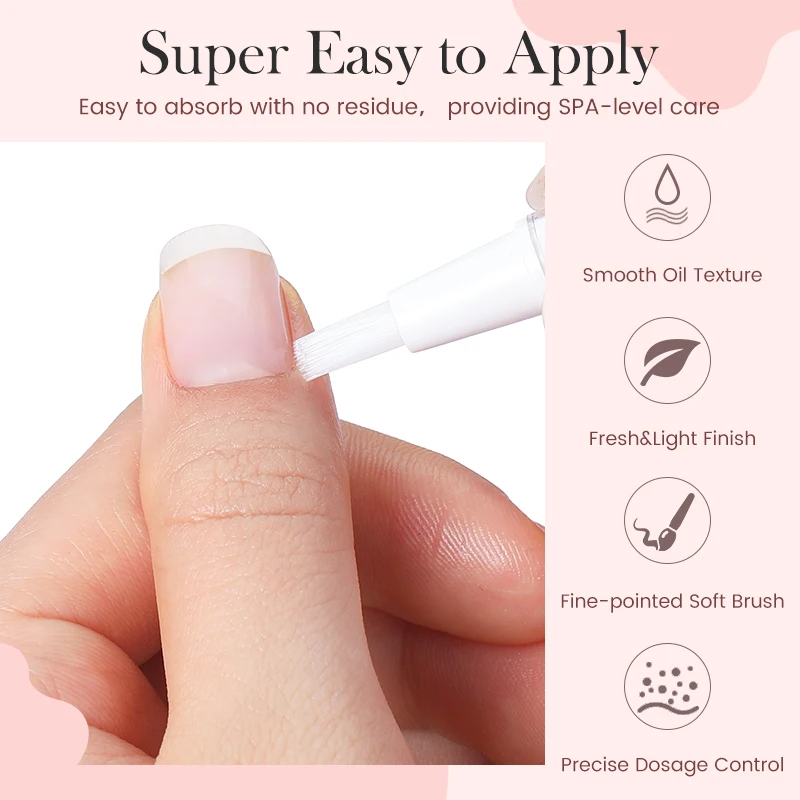 BORN PRETTY 5Ml น้ำมันปากกา Cuticle Softener เล็บหนังกำพร้าชุ่มชื่นน้ำมัน Manicure Care เครื่องมือบำรุงผิว