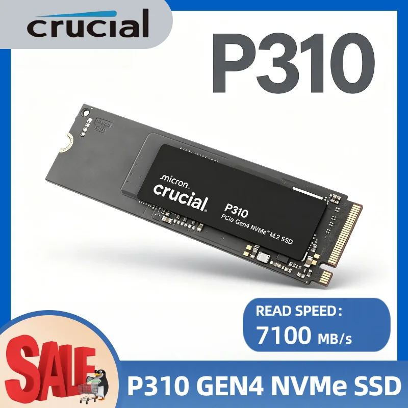 

Crucial P310 1TB 2TB M.2 2280 PCIe Gen4 NVMe SSD Up to 7100MB /s Internal Solid State Drive PC OEM Package Max Pro