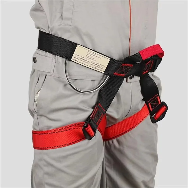 Outdoor Rock Climbing Harness Professional Sports Harnesses Waist Support Half Body Safety Belt Aerial Survival Mountain Tools