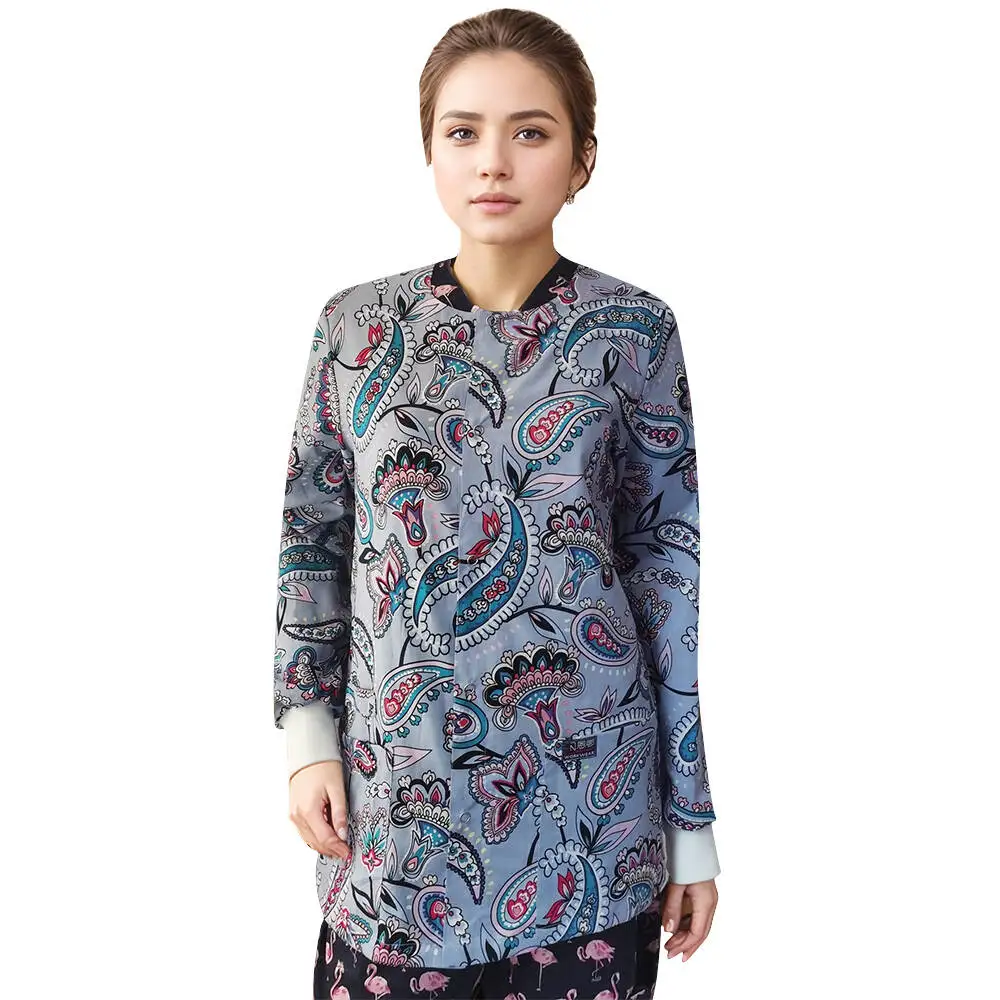 Giacche chirurgiche più lunghe Hennar, giacche mediche taglia XXS- 4XL, giacche da donna musulmane