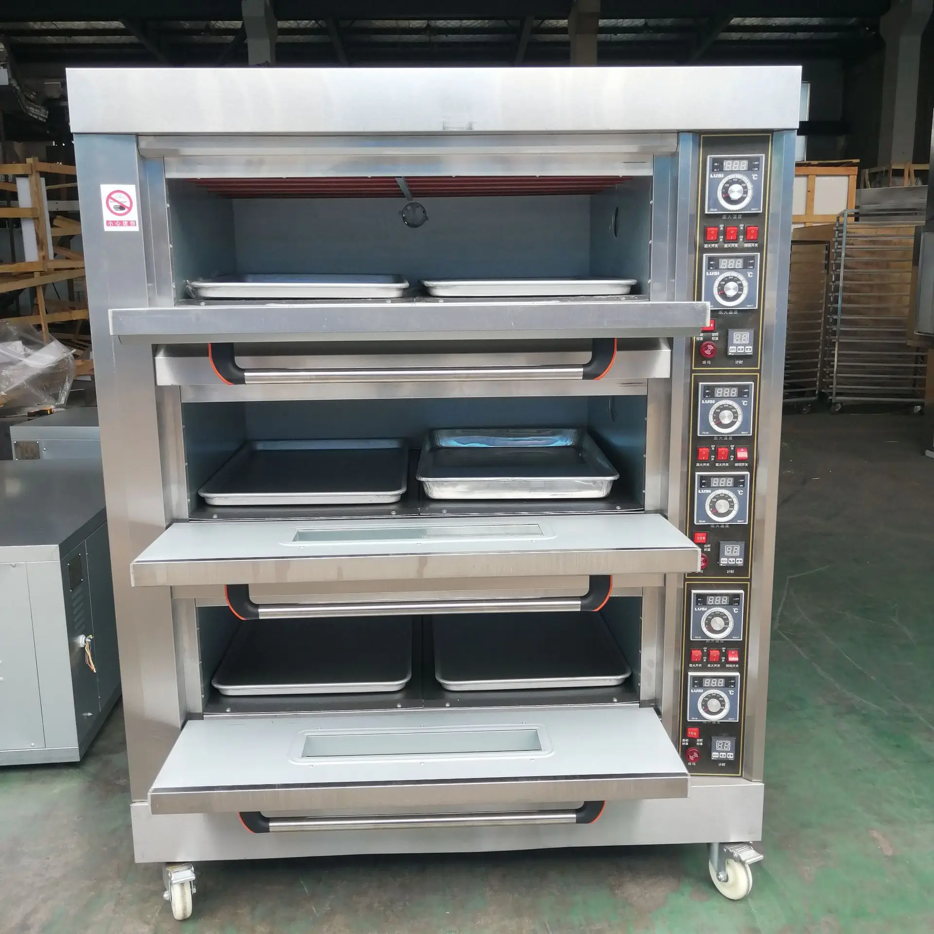 Sanying Industrial Bread Bakery Pizza Baker Professional Equipment Baking Bread Cake Deck Oven