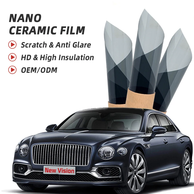 

152cmX30m Nano Ceramic Tint Film Auto Tint Film Window Solar IR80% 99% UV Protection Film Sticker Car Glass Window Protection