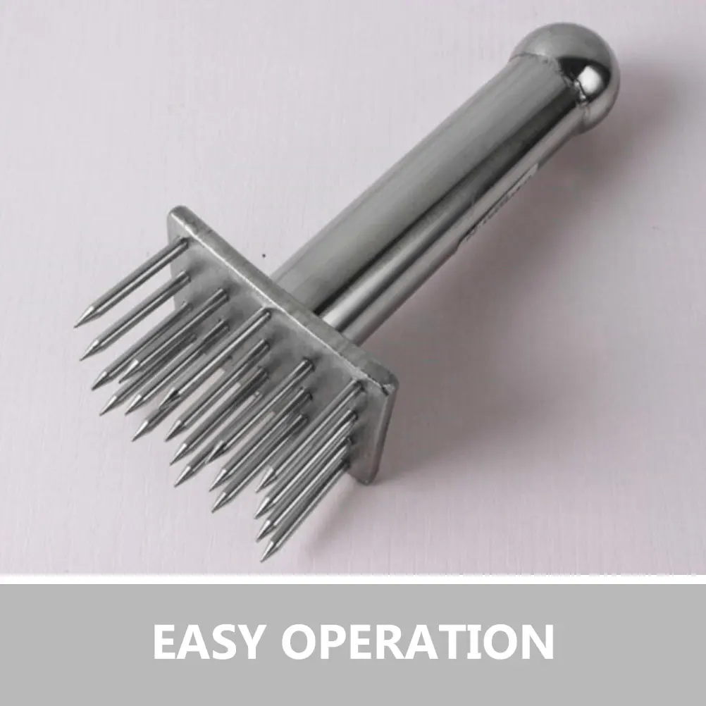 

Meat Tenderizer Stainless Steel Hammer Tool Mallet Silver Metal for Hamburger Kitchen Supplies Meat Loosener Pounder