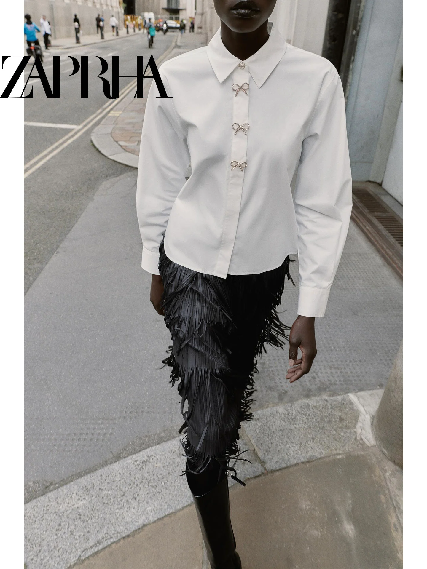 Winter 2025 American Sle Faionable Women's irt Base Layer Top Jewelry Button Decor Silk Twill Long Sve Regular Fit