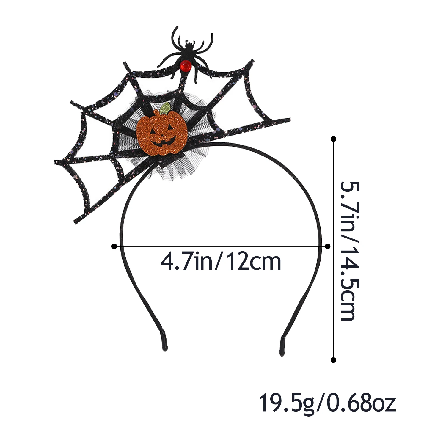 Halloween Headband Decorative Festive Spider Hair Hoop With Choker Necklace Photo Props Fancy Dress Cosplay Accessories