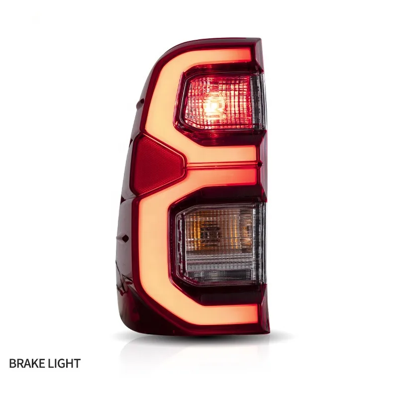 Factory Wholesales Tail Light Led Rear Car Lamp Tail Lamp For Toyota Hilux 2015-2020 Taillights With Full Animation Design