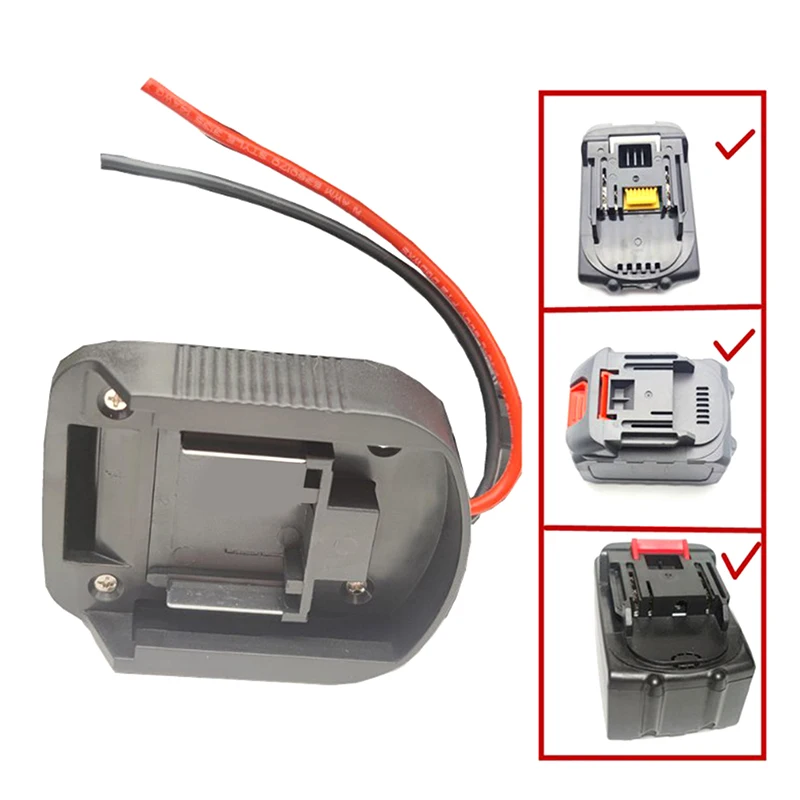 

Two Plug DIY Battery Cable Connector Output Adapter Battery Adapter For 18V Li-ion BL1830 BL1840 BL1850 For Electric Drills