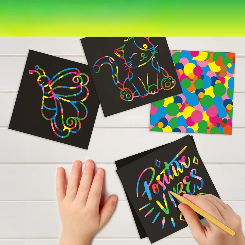The fun of children and teenagers' gifts and colorful scratch paper, summer events, weddings, birthday parties