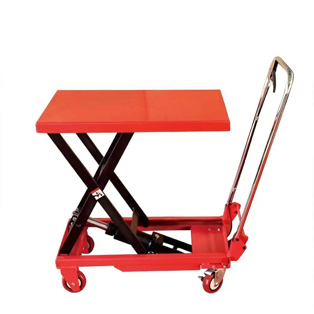 

Hydraulic platform lift trolley 500kg 1.5m Hydraulic platform lift trolley Mobile scissor lift table