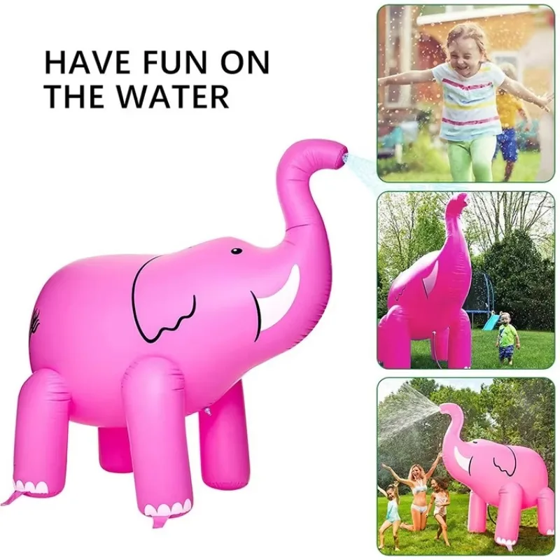 Summer Cool Down Party Inflatable Elephant Water Balloon 1.6m Air Model Outdoor Kids-Splash Entertainment Prop