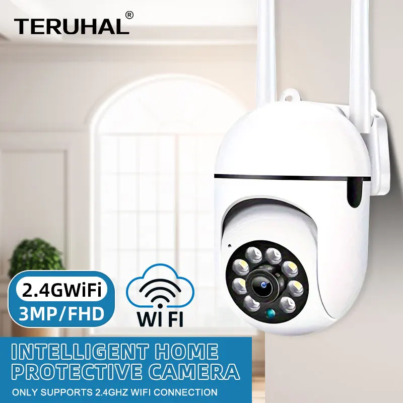 

Беспроводная камера наблюдения для умного дома, 1080P HD, полноцветная беспроводная Wi-Fi камера, камера ночного видения, камера видеонаблюдения, обнаружение движения