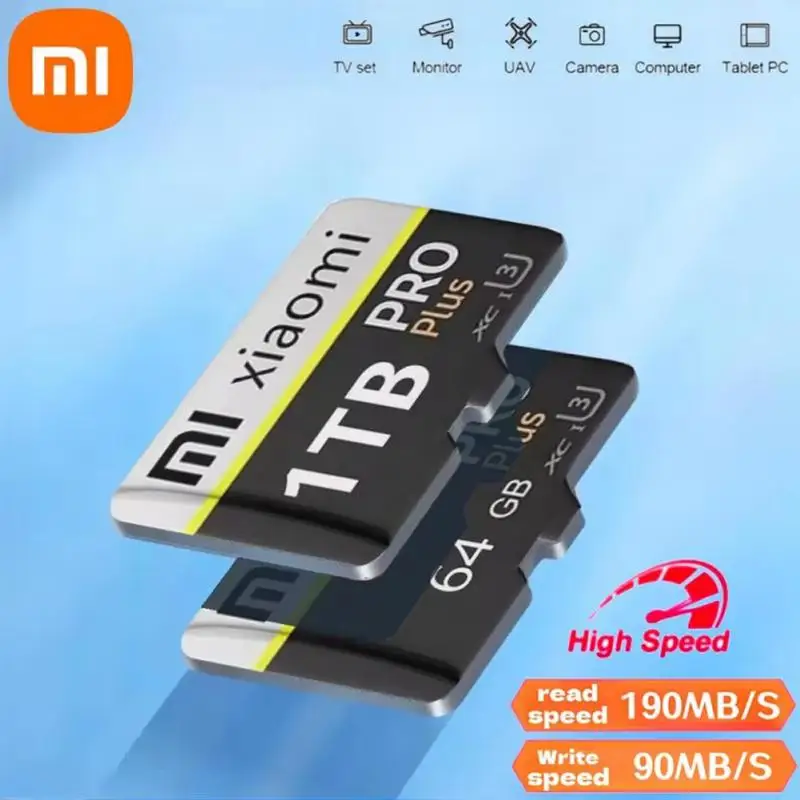 Karta pamięci Xiaomi 1TB Micro SDXC A1 Class 10 Smart Flash Szybka karta pamięci SD TF 512GB 128GB 256GB Karta pamięci do telefonu/kamery