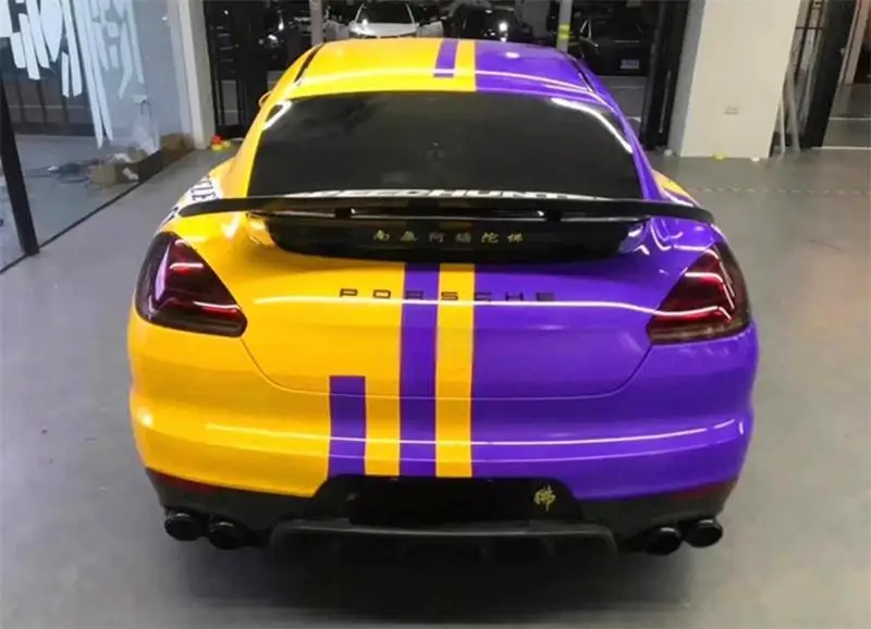 Untuk Porsche Panamera 970 2014 2015 2016 ReaI Bumper Serat Karbon Kit Spoiler Rok Samping Sayap Ekor Bibir Belakang Bibir Depan