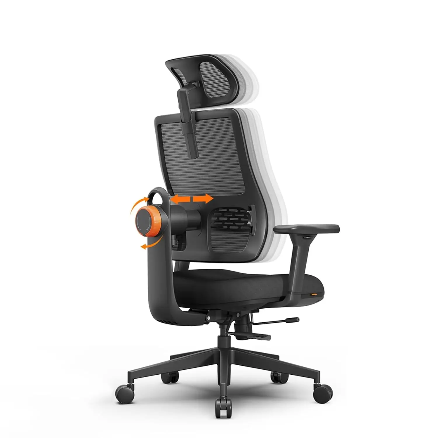 Ergonomic Office Chair with Adaptive Lumbar Support- High Back Desk Chair with Adjustable Headrest, 3D Armrest,, Customized