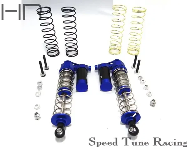 Hot Racing piggyback adjustable rebound shocks for 1/10 Traxxas Stampede Rustler Slash 90mm