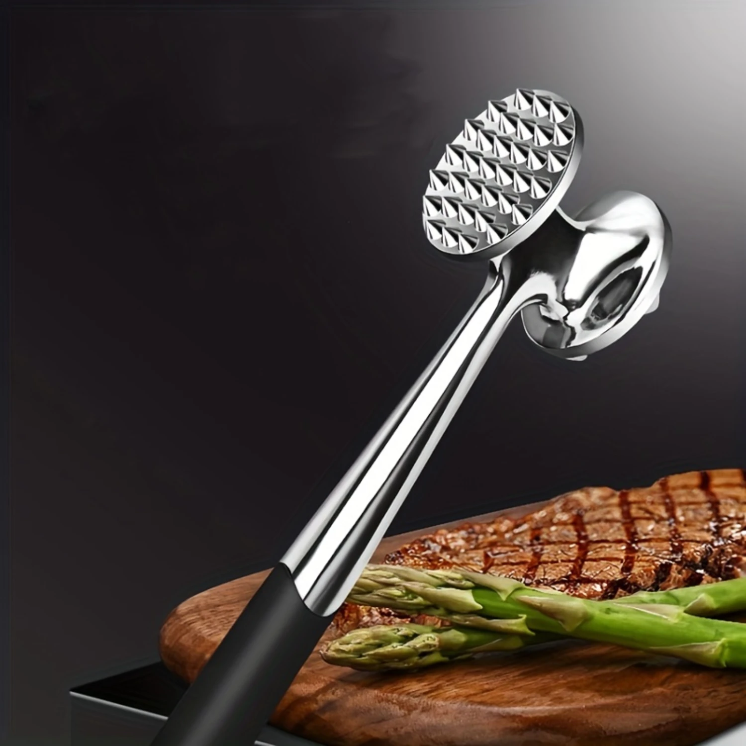 

1pc The Special Hammer For Tenderizing And Breaking Meat, Made Of Stainless Steel, Is Used For Tenderizing And Breaking Beef, St