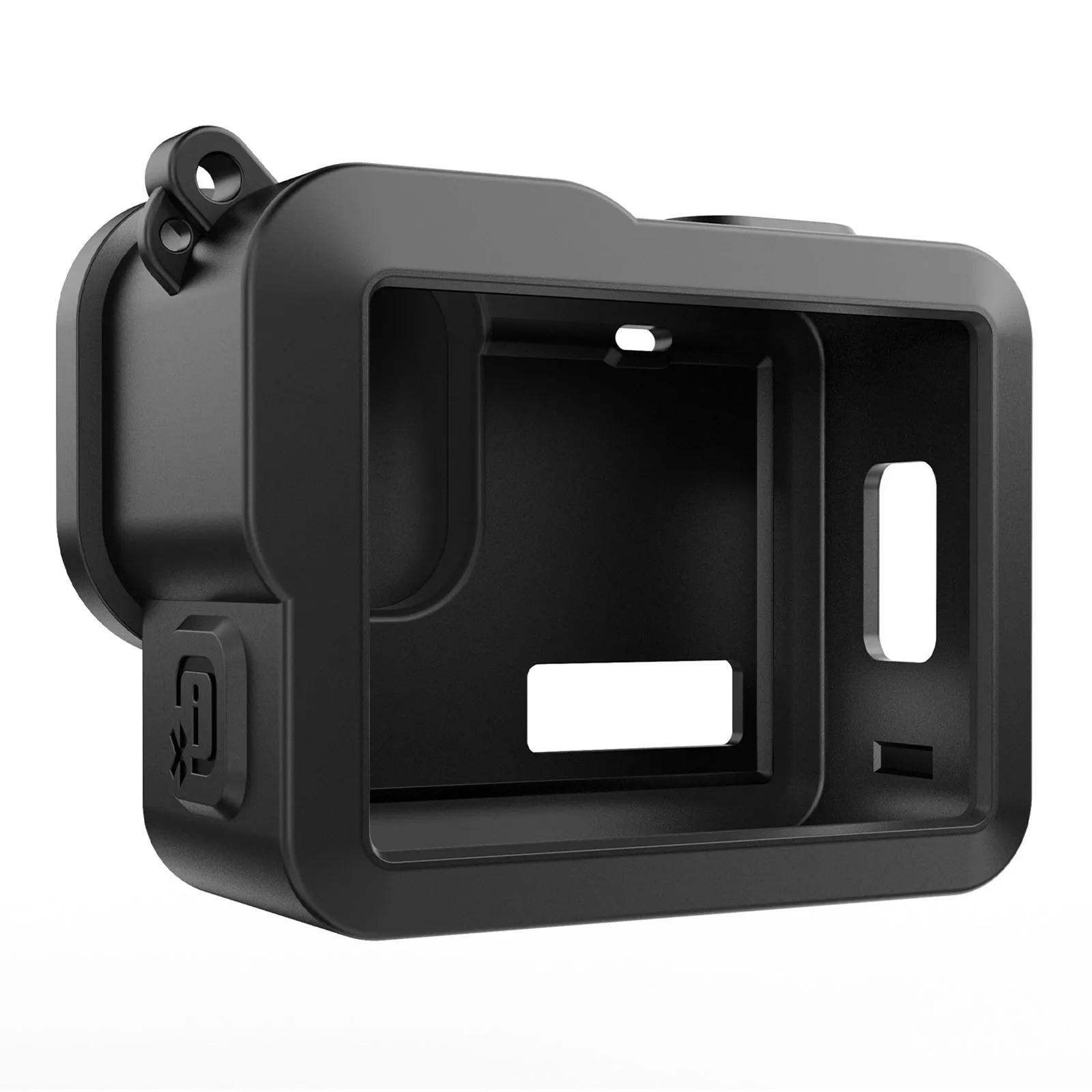 Acessórios da câmera para gopro hero 2024 capa protetora de silicone capa de interface lateral com alça de pulso e capa de lente ​