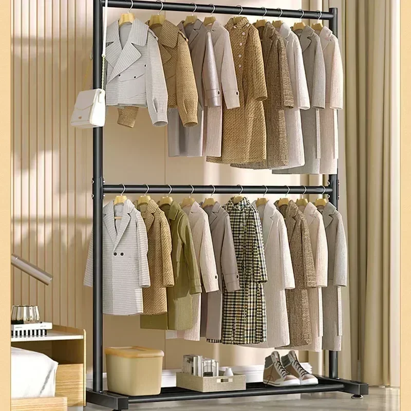 Portable Hanger Dress Room Shelf Rhinestones Coat Racks Shoe Rack Space Saving Storage Cabinet Scarf Furniture for Clothes Shoes