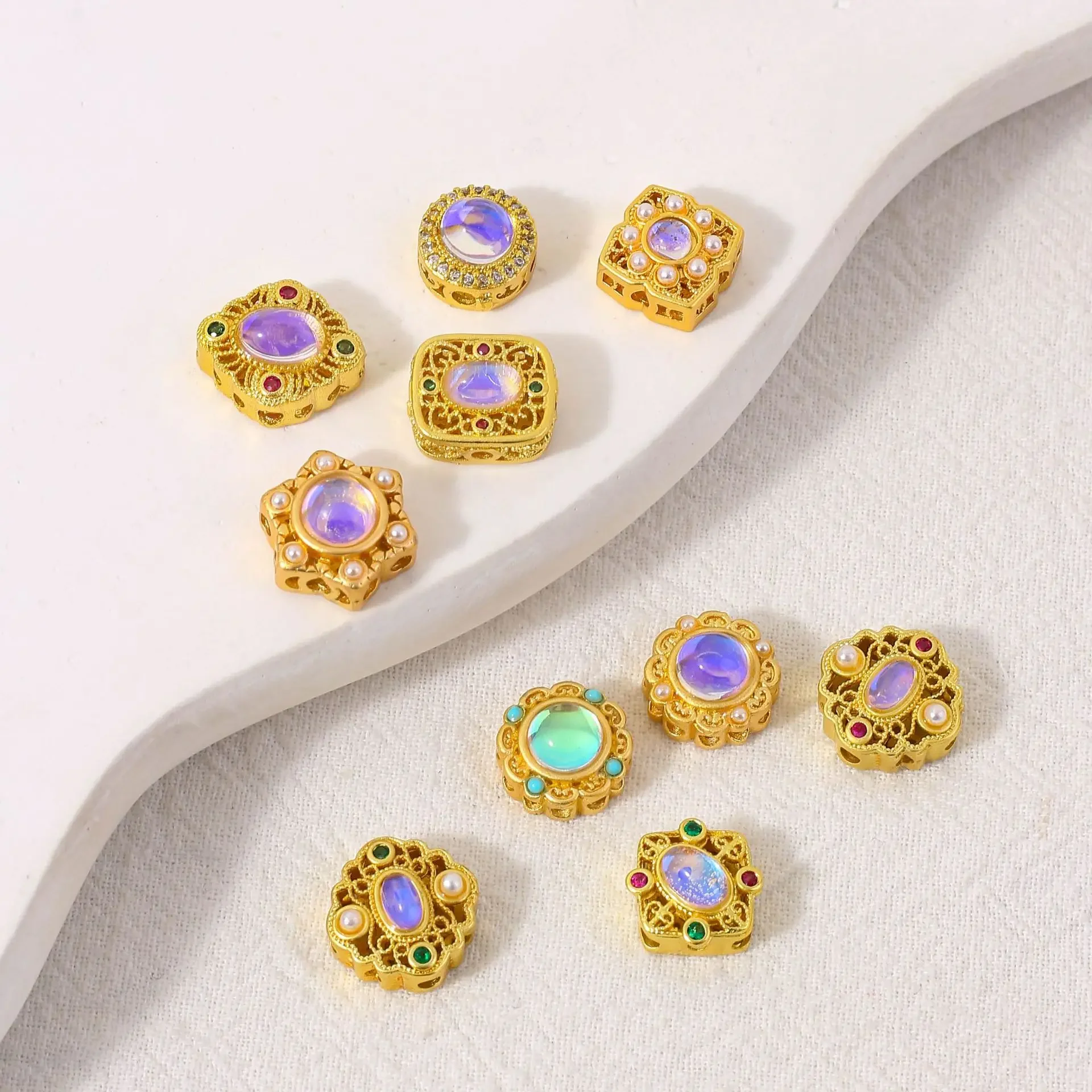 

5 Pieces Jewellery Making Accessories Spacer Beads,Beading Handmade DIY Bracelet Necklace Jewellery Making Accessories Wholesale