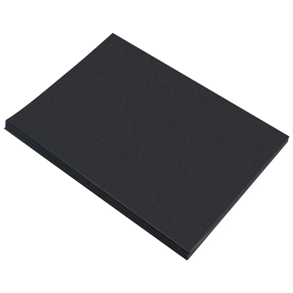 

100 pcs A4 Black Thickened Kraft Paper 200Gsm Diy Scrapbook Greeting Cards Business Card Making Material Durable Smooth Writing